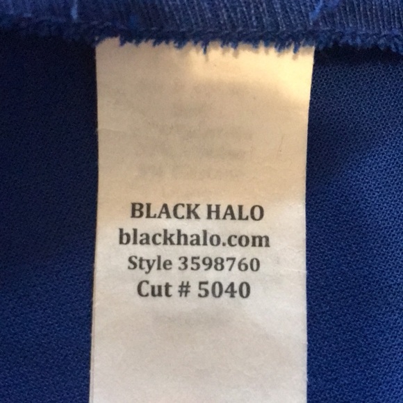 Black Halo Vivid Blue Fit and Flare All Occasion Dress - Picture 7 of 9